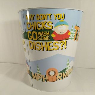 South Park Trash Can 2004 Metal Bin Rix Products Comedy Central