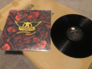 Aerosmith Permanent Vacation Lp Vinyl Pressing Geffen Records ‎ghs24162