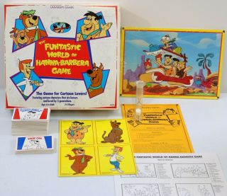 The Funtastic World Of Hanna - Barbera Board Game By University Games Complete
