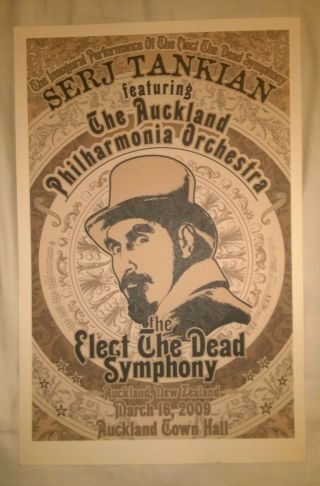 Serj Tankian Elect The Dead Symphony Auckland Zealand Promo Poster X 2009