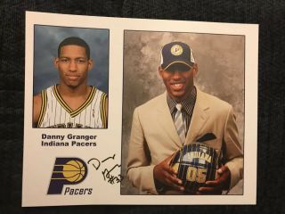 Danny Granger Indiana Pacers Signed Handout Picture