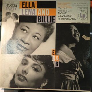 Nm Ella Fitzgerald Lena Horne Billie Holiday Columbia Cl 2531 10 " Lp Dg Vinyl