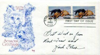 Authentic Cartoonist Jack Elrod Signed Fdc