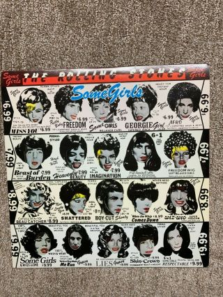 The Rolling Stones Some Girls 1978 Coc - 39108 Ex/ex Uncensored Die Cut Cover
