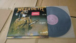 Megadeth So Far So Good So What Korea Vinyl Lp 12 " Rare Sleeve
