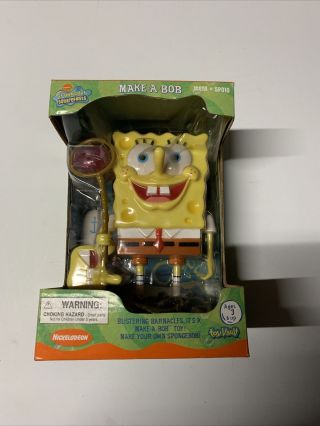 Vintage Rare 2002 Viacom Spongebob Squarepants Make A Bob