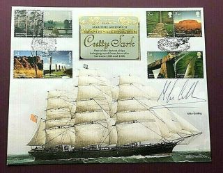 Benham Fdc (large) - Signed By Mike Golding (yachtsman) - Cutty Sark -