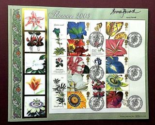 Benham Fdc (large) - Signed By Anna Pavord (gardening Author) -