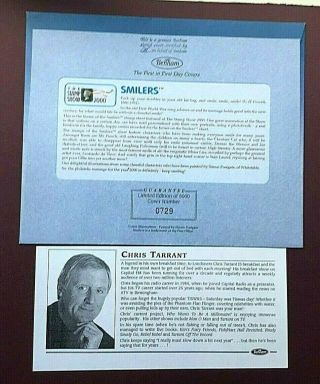 BENHAM FDC (LARGE) - SIGNED BY CHRIS TARRANT (WHO WANTS TO BE A MILLIONAIRE) - EX 2