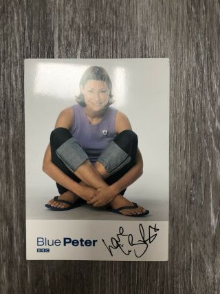 Cbbc Bbc Blue Peter Signed Autographed Cast Card - Liz Barker