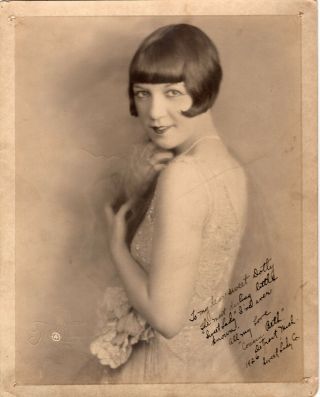 Unknown Silent Actress (?`) Signed Picture 8x10