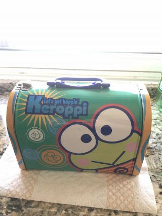 Keroppi Sanrio Vintage Lunchbox Or Trinket Box Hello Kitty Kaws 1997