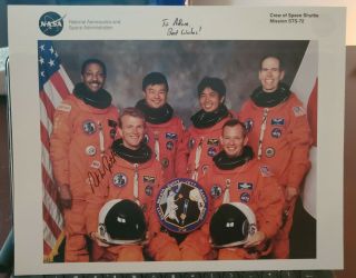 Brent Jett Jr Signed 8x10 Official Nasa Sts - 72 Crew Photo,  Astronaut,  Beckett