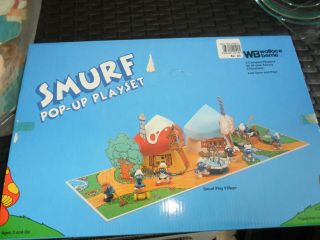 Vintage Smurf Pop Up Playset Smurf Play Village 1983 Wallace Berrie