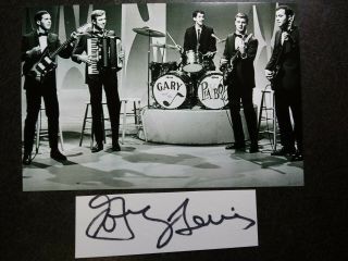 Gary Lewis & The Playboys Hand Signed Autograph Cut With 4x6 Photo - Jerry Son
