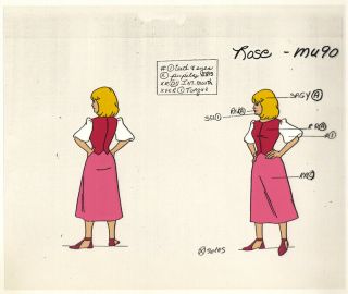 He - Man/she - Ra Masters Of The Universe Rose Animation Model Cel