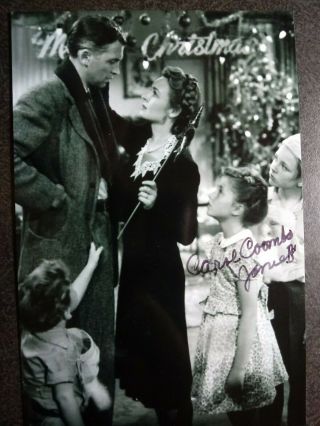 Carol Coombs As Janie Hand Signed Cut With 4x6 Photo - It 