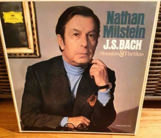 Nathan Milstein Bach Sonatas & Partitas Solo Violin.  Dg 3 Lp Box Spec.  Insert