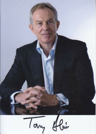 Tony Blair Signed Photograph