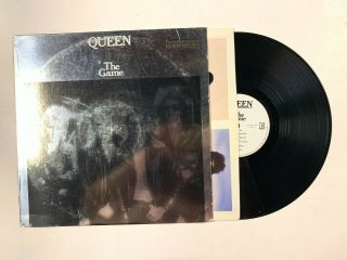 Queen The Game Lp Elektra 5e - 513 Us 1980 Vg,  White Label Promo Embossed Wall