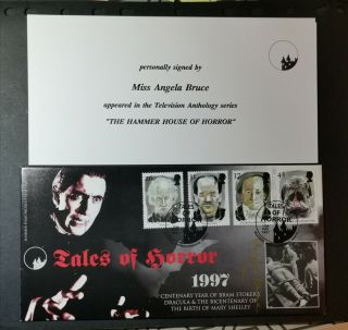 1997 Hammer Horror " Tales Of Horror " Cover Signed By Angela Bruce.