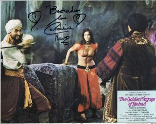 Caroline Munro Signed The Golden Voyage Of Sinbad 8x10 Photo