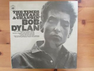 Bob Dylan Lp / The Times They Are A Changing (vg / Vg 1964)