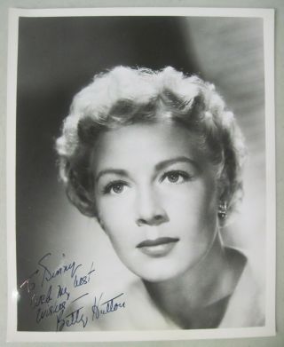 Betty Hutton (1921 - 2007) Signed 8 X 10 Photo Actress