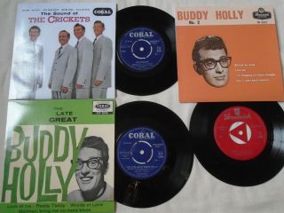 Buddy Holly Crickets 4 Track Ep X 3 Brunswick No2 Sound Of Late Great