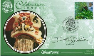 Celebrations London First Day Cover 1998 Certified Signed Burt Kwouk