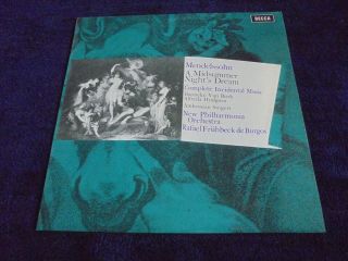 Mendelssohn/rafael Frühbeck De Burgos 1969 Uk Lp Stereo Decca Sxl 6404 Wb Ed 1