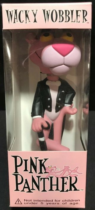 Funko Pink Panther Wacky Wobbler Bobblehead 2001 Nodder Collectable
