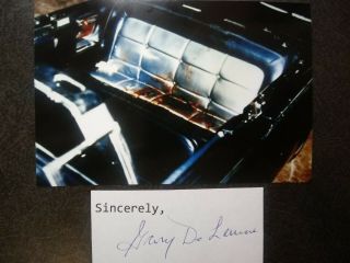 Gary Delaune Authentic Hand Signed Autograph Cut,  4x6 Photo - Jfk Assassination