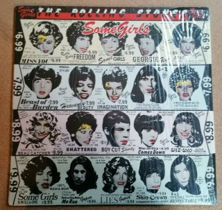 Rolling Stones Lp Some Girls Uk Rolling Stones 1st Press Banned Cover Shrink,