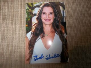 Brooke Shields,  Actress,  An Hand Signed 6 X 4 Photo