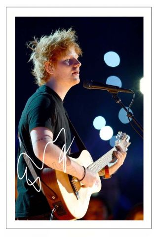 Ed Sheeran Signed Photo Print Autograph X Tour Thinking Out Loud