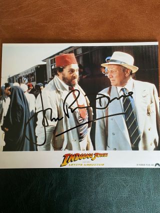 John Rhys Davies Signed 10x8 Photo Autograph Film Star Indiana Jones Movies