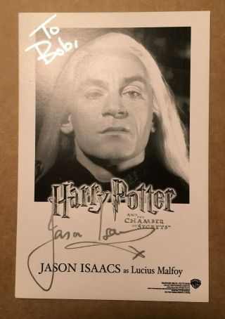 Jason Isaacs Harry Potter Lucius Malfoy Authentic Signed Photo 6 " X 4 "