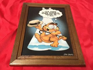 Garfield It’s Hard To Be Humble When Your As Great As I Am Picture Vintage 1978