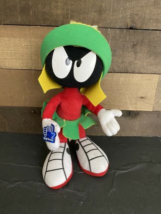 Vintage Looney Tunes Marvin Martian Poseable Bendy Plush 12 " Applause 1997 Nwot