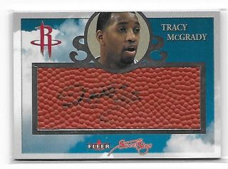 2004 - 05 Fleer Sweet Sigs Tracy Mcgrady Autograph (06/50) Card Houston Rockets