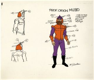 He - Man/she - Ra Masters Of The Universe Professor Orion Animation Model Cel