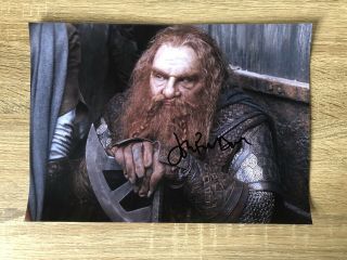 John Rhys - Davies Gimli The Lord Of The Rings Signed Film Photo