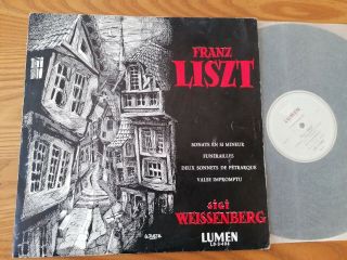 Liszt / S.  Weissenberg Piano Lp Lumen Ld.  3.  404 50 