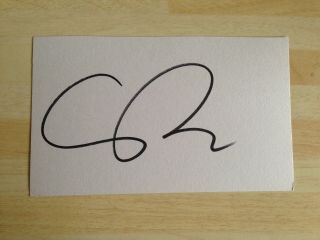 Charlie Brooker Autograph Black Mirror Signed 6x3.  7 Card Aftal