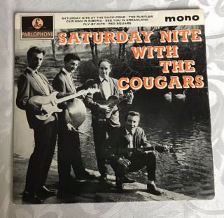 Saturday Nite With The Cougars 7” Ep 1963 Parlophone Gep 8886