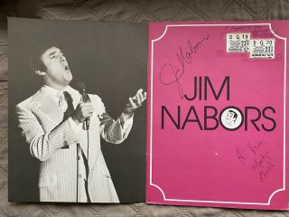 Jim Nabors 1972 Autograph Signed Concert Program Sovereign Valley Forge Marty