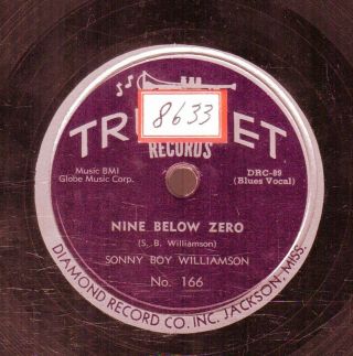 105g5.  Sonny Boy Williamson - Nine Below Zero & Mighty Long Time - Trumpet 166