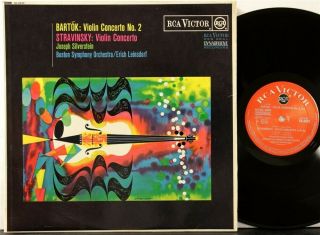 Uk Rca Sb 6643 1st Ed Bartok,  Stravinsky Violin Concertos,  Silverstein Leinsdorf