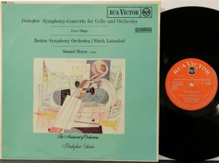 Uk Rca Sb 6581 1st Ed S.  Mayes Prokofiev Symphony - Concerto For Cello = Lsc 2703